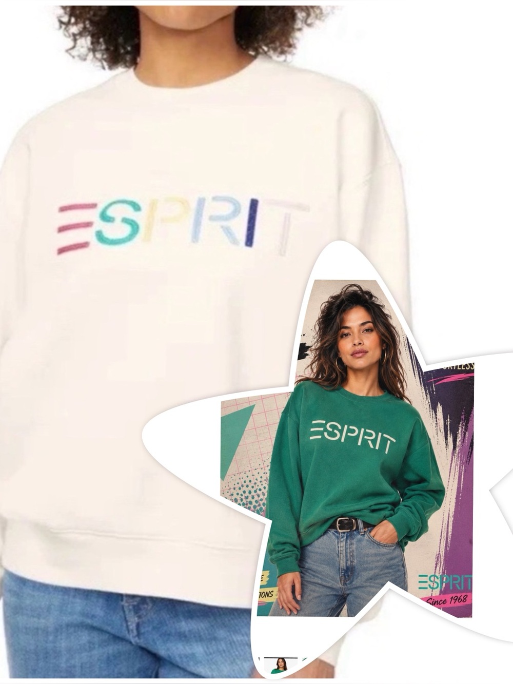 Viral Esprit / Costco Sweatshirts 2 Colors Set NWT